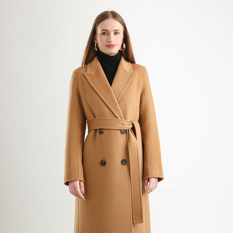 Manteau long en laine pour femme élégant et chaud – disponible chez Beloreva