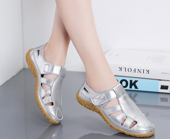 Sandales Confort en Cuir – Style Vintage